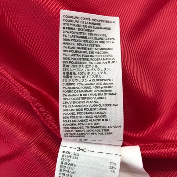 Banana Republic Military Inspired Button Embellished Tailored Jacket 00P Red - Picture 13 of 14